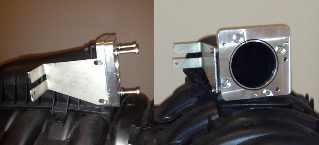 Late Throttle Body Adapter & Bracket Kit 99-07 Dodge-Jeep 4.7L